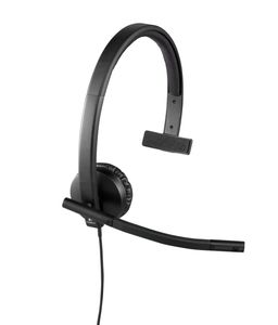 Logitech H570e Headset Bedraad Hoofdband Kantoor/callcenter USB Type-A Zwart