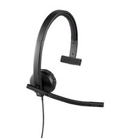 Logitech H570e Headset Bedraad Hoofdband Kantoor/callcenter USB Type-A Zwart - thumbnail