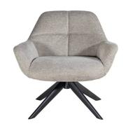 Giga Meubel - Fauteuil Stof Beige - Zithoogte 43cm - 78x75x78cm - thumbnail