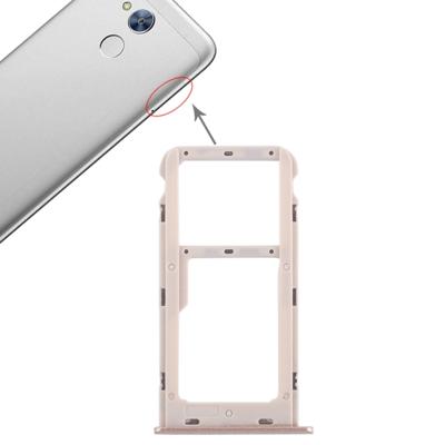 SIM-kaart lade + SIM-kaart lade/micro SD-kaart lade voor Huawei Honor 6A (goud)