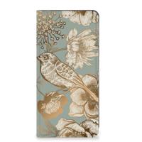 Smart Cover voor Google Pixel 8A Vintage Bird Flowers - thumbnail