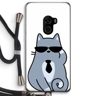 Cool cat: Xiaomi Mi Mix 2 Transparant Hoesje met koord