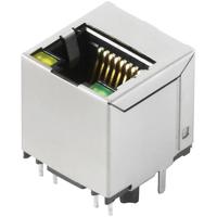 Weidmüller RJ45M R1V 3.3N4Y/G TY 2461070000 Bus, inbouw verticaal Aantal polen (sensoren) 8 Zilver, Zwart 120 stuk(s)