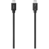 Hama 00200659 Thunderbolt-kabel Thunderbolt Aansluitkabel Thunderbolt (USB-C) stekker, Thunderbolt (USB-C) stekker 0.8 m Zwart Afgeschermd (dubbel), 8K UHD - thumbnail