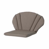 Madison stoelkussen Elegance Rib 91 x 70 cm dralon taupe - thumbnail