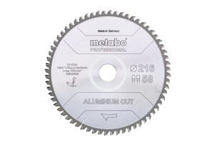 Metabo Accessoires Cirkelzaagblad | "Aluminium Cut Prof" | 216x30mm | Z58 FZ/TZ 5° neg - 628443000