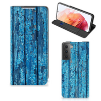 Samsung Galaxy S21 Book Wallet Case Wood Blue