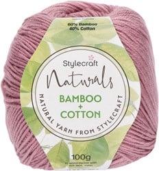 Stylecraft Naturals - Bamboo + Cotton DK 7165 Rose