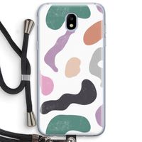 Memphis Shapes: Samsung Galaxy J5 (2017) Transparant Hoesje met koord