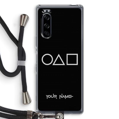 Squid Game: Sony Xperia 5 Transparant Hoesje met koord