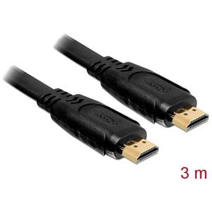 Delock 82671 HDMI-kabel HDMI Aansluitkabel HDMI-A-stekker, HDMI-A-stekker 3.00 m Zwart 4K UHD