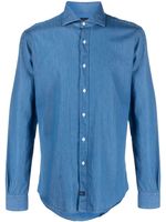 Fay chemise à effet jean - Bleu