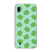 Groene blaadjes: Samsung Galaxy A10 Transparant Hoesje