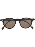 Oliver Peoples lunettes de soleil teintées à monture ronde - Marron