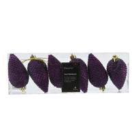 Dennenappel kunststof d4,5h8 cm vijg 6 st Decoris - Decoris Dennenappel kunststof d4,5h8 cm vijg 6 st Decoris - Decoris