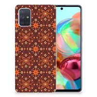 Samsung Galaxy A71 TPU bumper Batik Brown