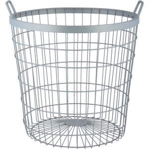 Metalen draadmand/haardhout mand 43 x 45 cm