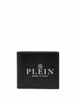 Philipp Plein portefeuille pliant à logo imprimé - Noir