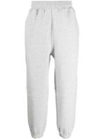 izzue pantalon de jogging en coton mélangé à patch logo - Gris - thumbnail