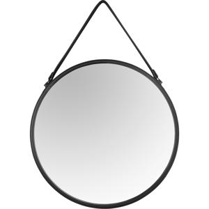 Spiegel - Trion Nelia - Decoratieve Spiegel - Rond - 55cm - Zwart - Metaal