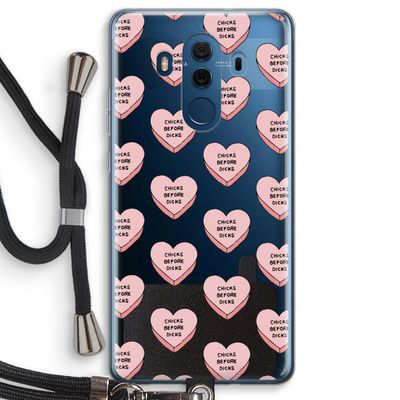 Chicks before dicks: Huawei Mate 10 Pro Transparant Hoesje met koord
