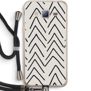 Marrakech Arrows: Samsung Galaxy J3 (2016) Transparant Hoesje met koord