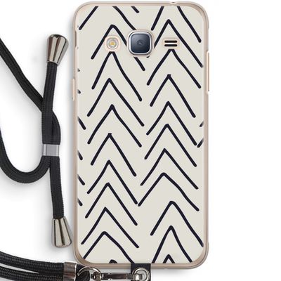 Marrakech Arrows: Samsung Galaxy J3 (2016) Transparant Hoesje met koord
