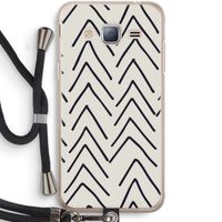 Marrakech Arrows: Samsung Galaxy J3 (2016) Transparant Hoesje met koord