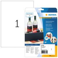 Etiket HERMA 8895 210x297mm A4 10 stuks glossy wit