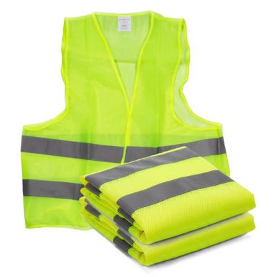 Veiligheidsvest - 2x - fluorescerend geel - volwassenen - reflecterende hesjes Veiligheidsvest - 2x - fluorescerend geel - volwassenen - reflecterende hesjes