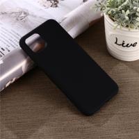 Effen kleur Liquid silicone shock proof volledige dekking Case voor Google pixel 4XL (zwart)