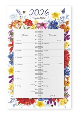 Marjolein Bastin Kalender 2026 op schild