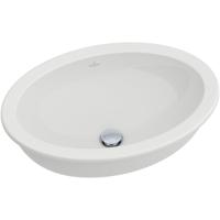 Villeroy & Boch Loop en Friends onderbouwwastafel 56x37.5cm met overloop zonder kraangat wit 61613001