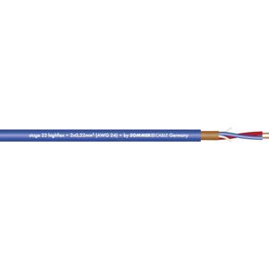 Sommer Cable 200-0002 Microfoonkabel 2 x 0.22 mm² Blauw per meter