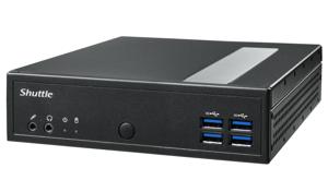 Shuttle XPC slim Barebone DL30N, Intel N100, 1x DDR5, 2x LAN (2x 2.5Gbit), 2xCOM,1xHDMI,1xDP, 1x VGA, ventilatorloos , 24/7 permanent gebruik