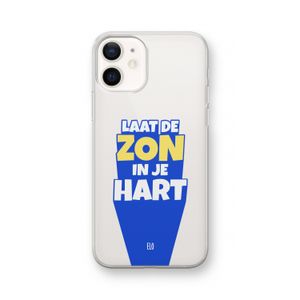 Laat de zon in je hart: iPhone 12 Transparant Hoesje