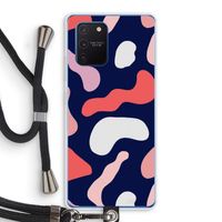 Memphis Shapes Pink: Samsung Galaxy Note 10 Lite Transparant Hoesje met koord