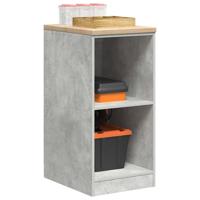 Garagekast 40x51x85 cm massief grenenhout betongrijs