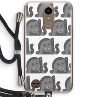 Cats: LG K10 (2017) Transparant Hoesje met koord