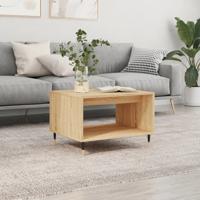 Salontafel 60x50x40 cm bewerkt hout sonoma eikenkleurig
