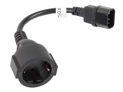 Lanberg CA-C14E-10CC-0018-BK electriciteitssnoer Zwart C14 stekker