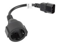 Lanberg CA-C14E-10CC-0018-BK electriciteitssnoer Zwart C14 stekker