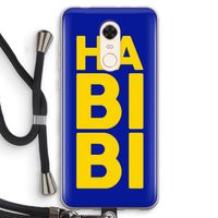 Habibi Blue: Xiaomi Redmi 5 Transparant Hoesje met koord