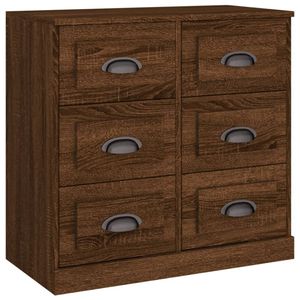 The Living Store Dressoir Classic Bruineiken - 70 x 35.5 x 67.5 cm - Duurzaam bewerkt hout