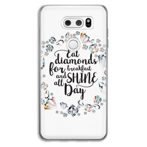 Diamonds: LG V30 Transparant Hoesje