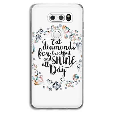 Diamonds: LG V30 Transparant Hoesje