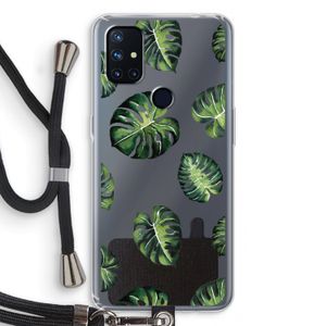 Tropische bladeren: OnePlus Nord N10 5G Transparant Hoesje met koord
