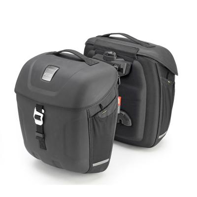 GIVI Metro-T MT501 Set zijtassen, Zachte zijkoffers voor de moto, 18+18l