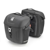GIVI Metro-T MT501 Set zijtassen, Zachte zijkoffers voor de moto, 18+18l
