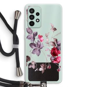 Mooie bloemen: Samsung Galaxy A52s 5G Transparant Hoesje met koord